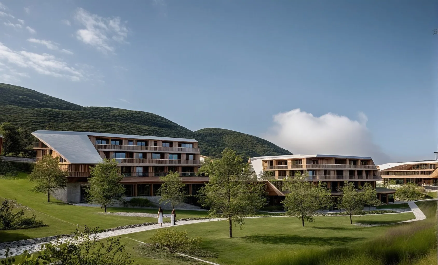Rendering of the 4-star hotel against the Carinthian hills