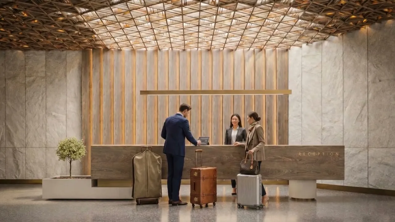 Hotel lobby and reception